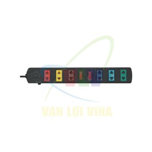 Ổ cắm nối dài 6 lỗ 6S có 2 công tắc, CB bảo vệ quá tải, công suất 2200W, tải 10A LIOA
