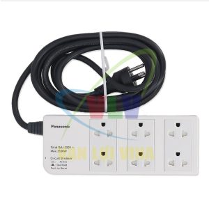 Ổ cắm điện 6 cổng, công suất 3500W, dây dài 3m WCHG 2836 Panasonic