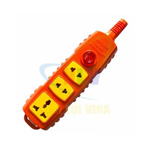 Thân ổ cắm 3 cổng (không kèm dây) có nút nguồn, công suất 6000W P6000W2+ SOPOKA