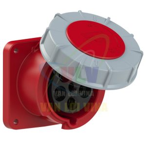 Ổ cắm công nghiệp lắp âm, mặt thẳng, chịu tải cao từ 63A - 125A, 5 cực (3P+N+PE) điện áp 400V, kín nước tiêu chuẩn IP67 PCE