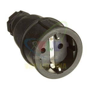 Phích cắm âm F2510-S, tải 16A, điện áp 250V, có tiếp địa, Kháng bụi và nước chuẩn IP20, tiêu chuẩn công nghiệp PCE