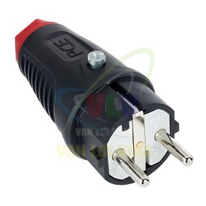 Phích cắm công nghiệp F0511-SR, Tải 16A, điện áp 250V, có tiếp điểm tiếp địa, Kháng bụi và nước chuẩn IP54 PCE