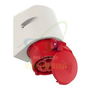 Ổ cắm công nghiệp lắp nổi, mặt nghiêng, 16A - 32A, 400V, 5 cực (3P+N+PE), IP44 PCE