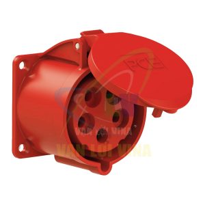 Ổ cắm công nghiệp lắp âm, mặt thẳng, 16A - 32A, 400V, 5 cực (3P+N+PE), IP54 PCE