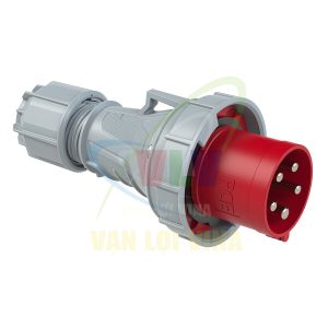Phích cắm công nghiệp loại kín nước IP67, tải 63A - 125A, 5 chân (3P+N+PE), điện áp 400V, đầu đực (PCE Trailing Commando Series/ Power Twist) PCE