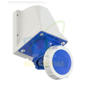 Ổ cắm công nghiệp lắp nổi kiểu L, tải 16A - 32A, 3 cực (2P+PE), điện áp 230V, Kín nước tiêu chuẩn IP67 PCE