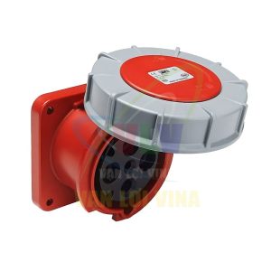 Ổ cắm công nghiệp lắp âm, mặt thẳng, chịu tải cao từ 63A - 125A, 4 cực (3P+PE) điện áp 400V, kín nước tiêu chuẩn IP67 PCE