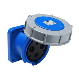 Ổ cắm công nghiệp lắp âm, mặt thẳng, chịu tải cao từ 63A - 125A, 3 cực (2P+PE) điện áp 230V, kín nước tiêu chuẩn IP67 PCE