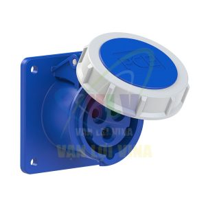 Ổ cắm công nghiệp lắp âm, mặt thẳng, tải từ 16A - 32A, 3 cực (2P+PE), điện áp 230V, kín nước tiêu chuẩn IP67 PCE