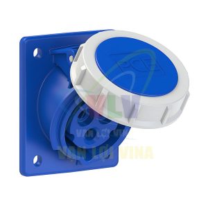 Ổ cắm công nghiệp lắp âm, mặt nghiêng, tải từ 16A - 32A, 3 cực (2P+PE) điện áp 230V, kín nước tiêu chuẩn IP67 PCE