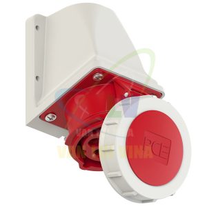 Ổ cắm công nghiệp lắp nổi kiểu L, tải 16A - 32A, 5 cực (3P+N+PE), điện áp 400V, Kín nước tiêu chuẩn IP67 PCE