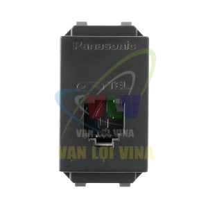 Ổ cắm điện thoại RJ11 WEV2364H màu đen dòng Wide Panasonic