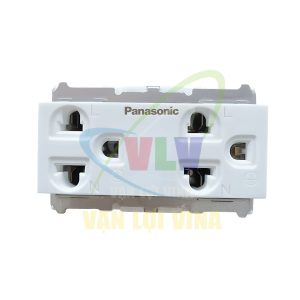 Ổ cắm đôi có dây nối đất Full Color White WNG159237W Panasonic